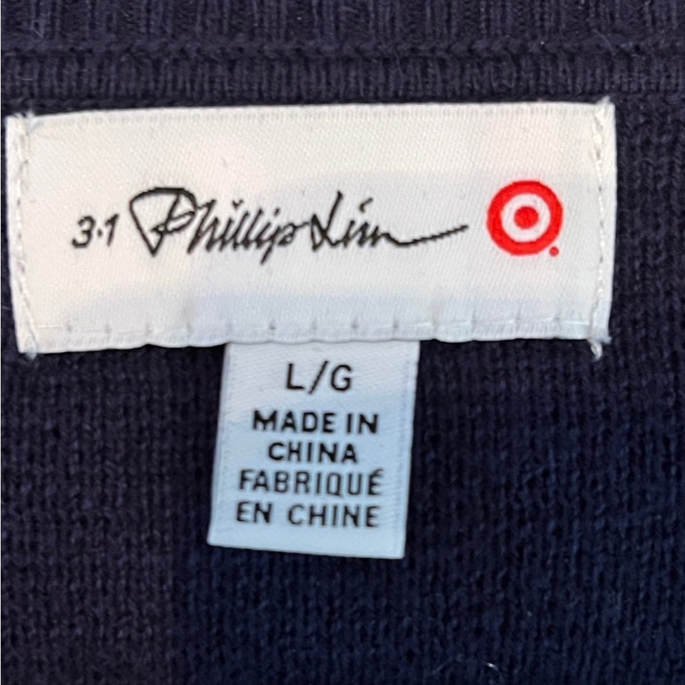 3.1 Phillip Lim for Target BOOM Sweater Dress with chiffon flutter NWT size Lg - Picture 5 of 6